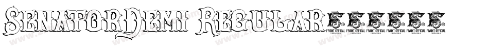 SenatorDemi Regular字体转换